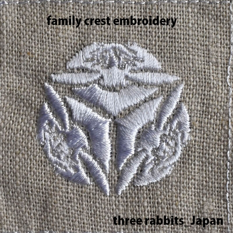 紋章_家紋_三つ兎(みつうさぎ)の刺繍図案 | mimi刺繍 mimi embroidery 