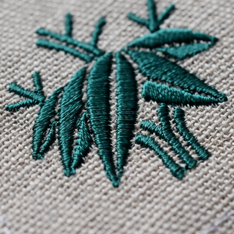 根笹の刺繍図案