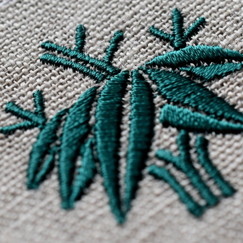 根笹の刺繍図案
