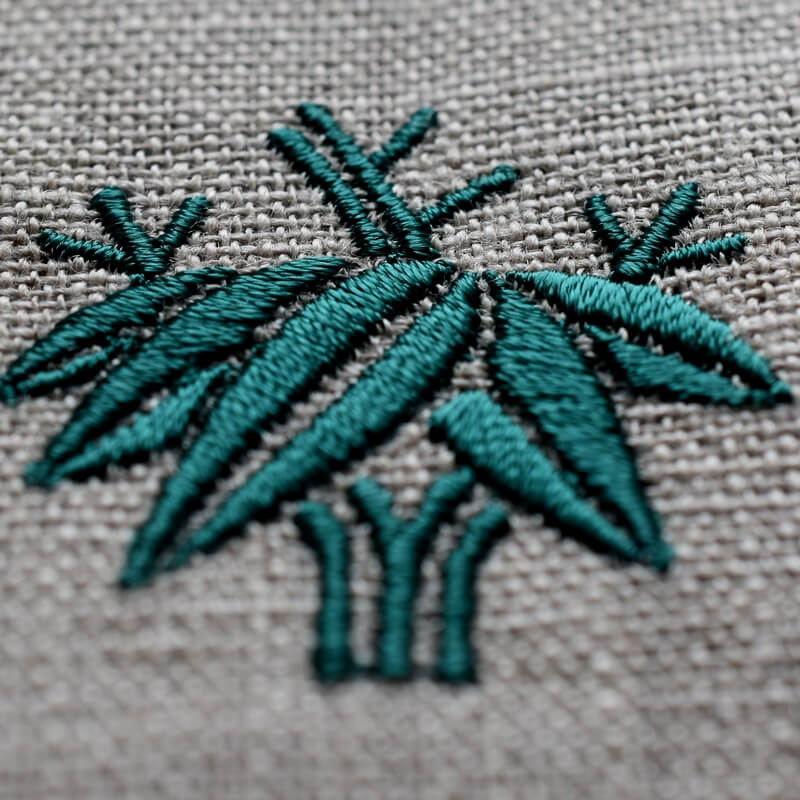 根笹の刺繍図案