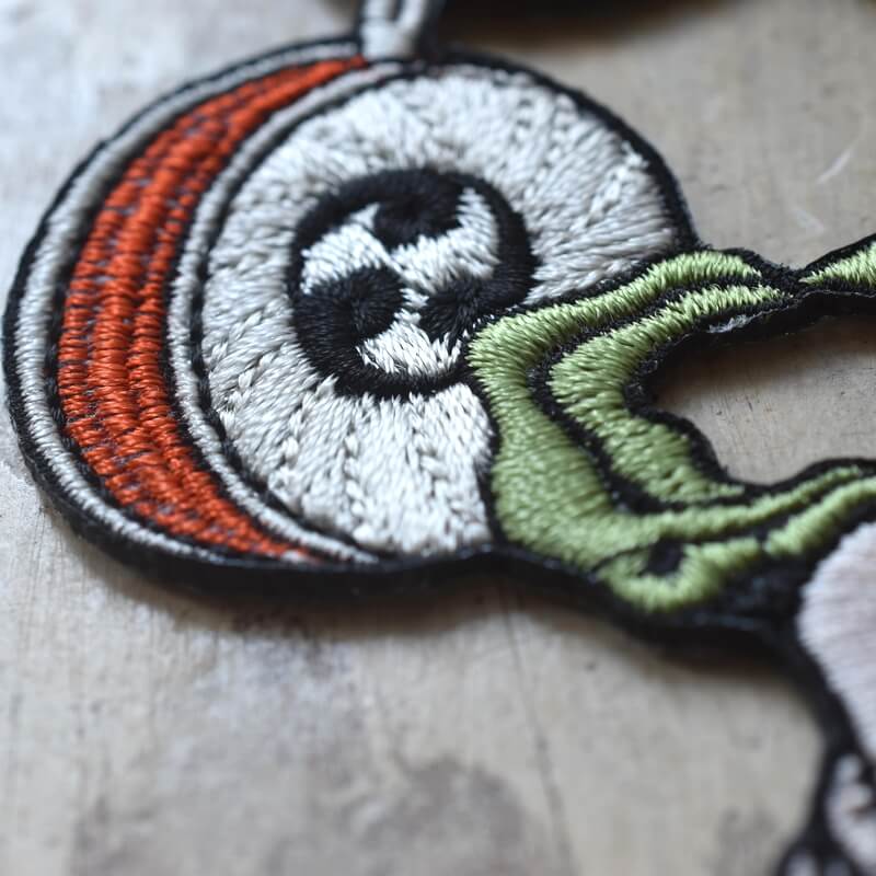 北斎雷神刺繍ワッペン