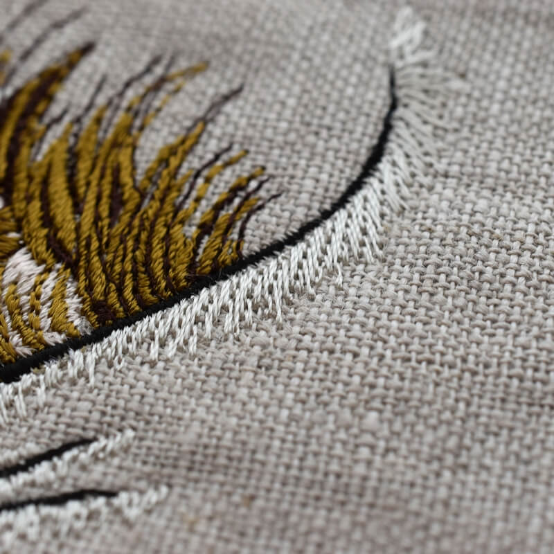 北斎風神刺繍ワッペン