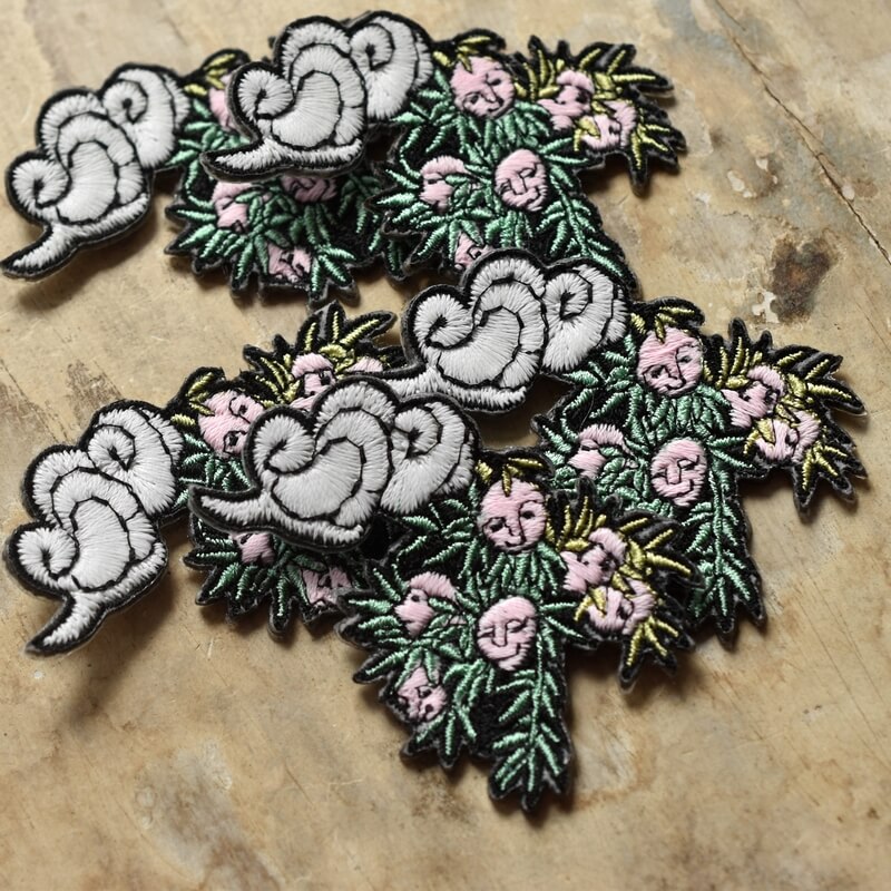 人面樹妖怪刺繍ワッペン