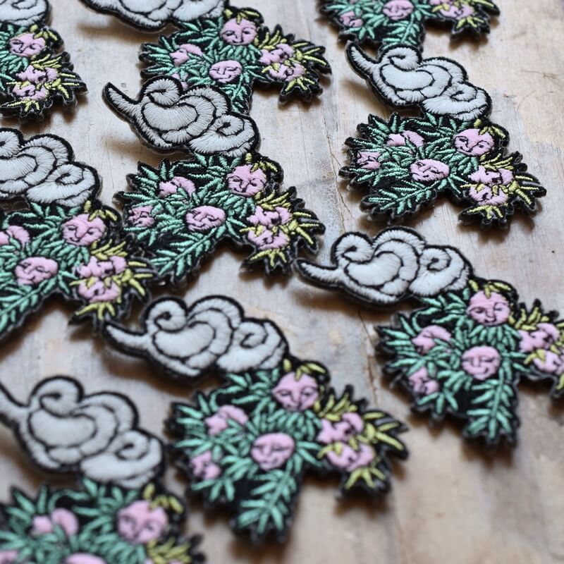 人面樹妖怪刺繍ワッペン