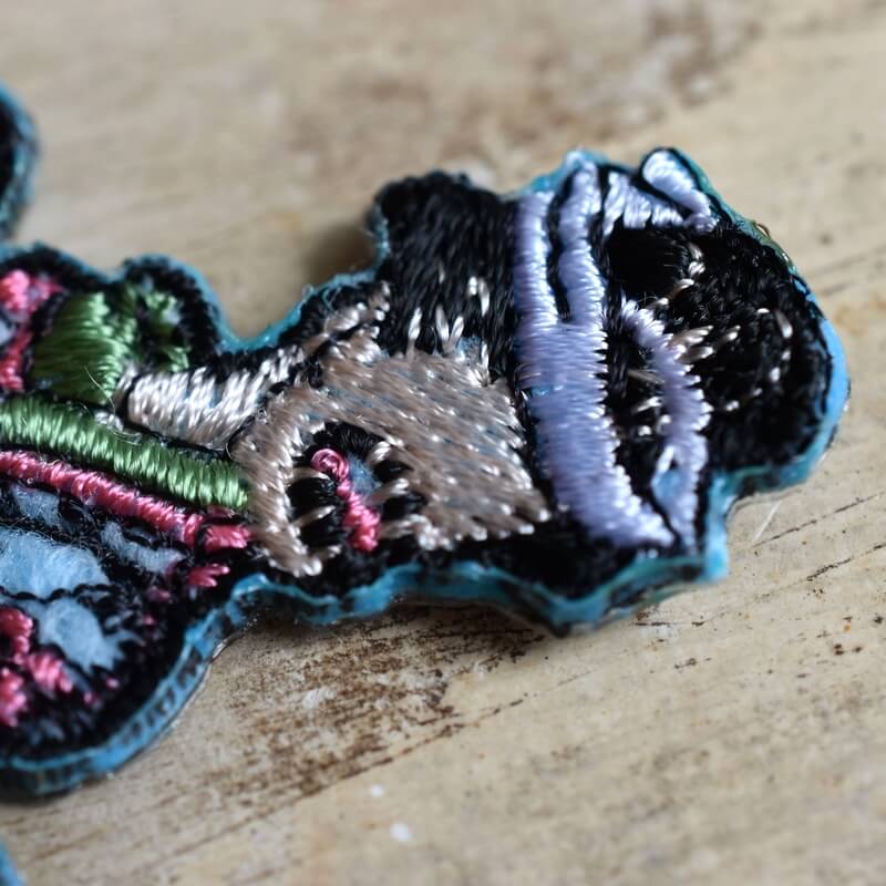 お歯黒のっぺり妖怪刺繍ワッペン