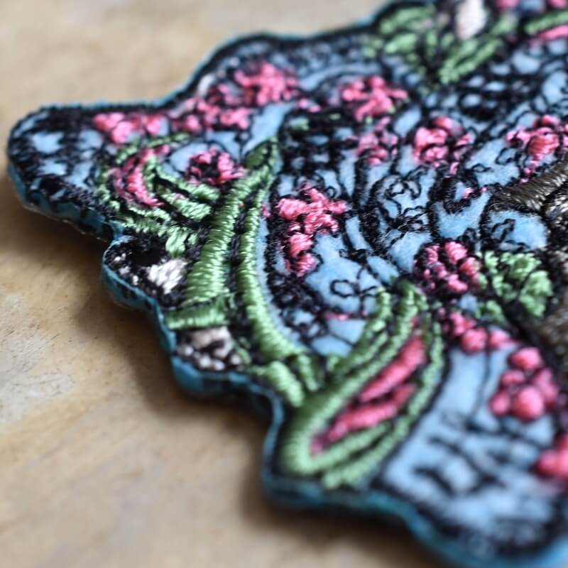 お歯黒のっぺり妖怪刺繍ワッペン