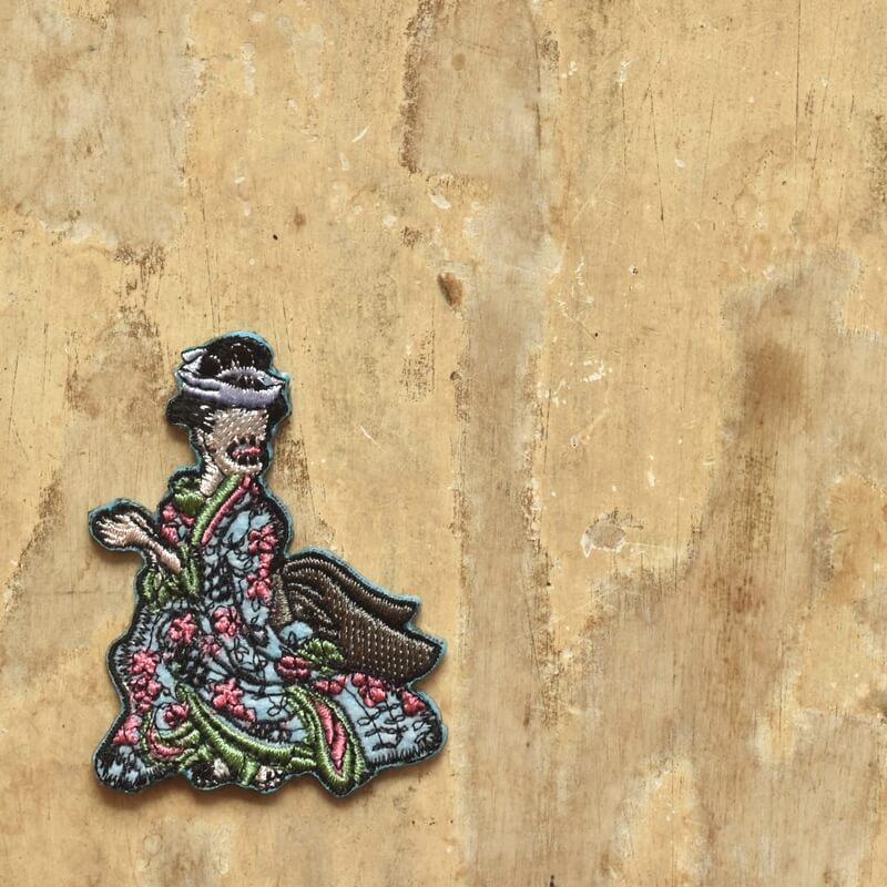 お歯黒のっぺり妖怪刺繍ワッペン