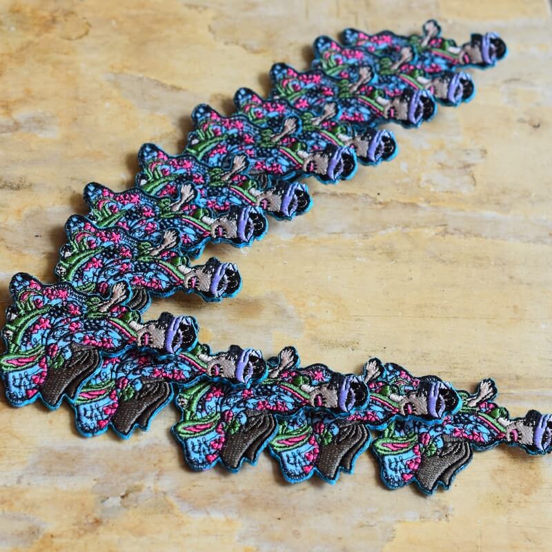 お歯黒のっぺり妖怪刺繍ワッペン