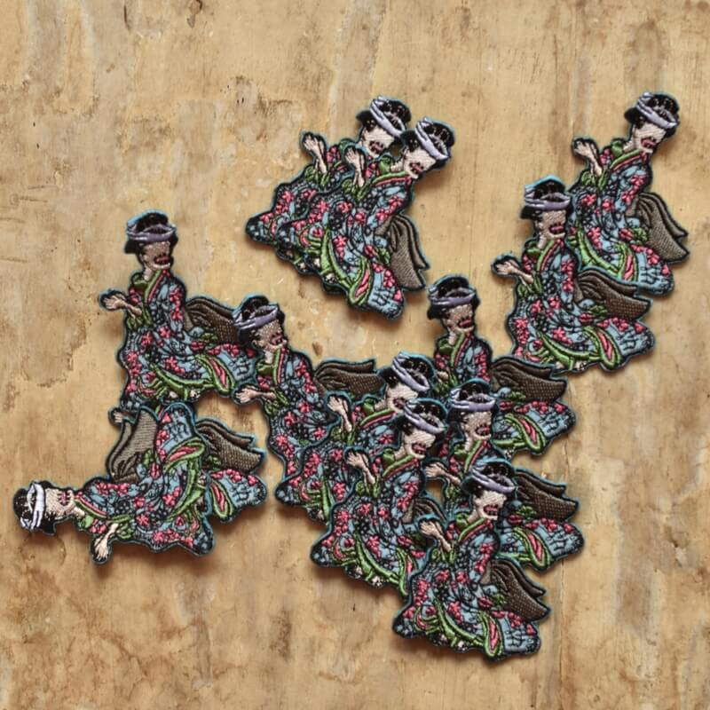 お歯黒のっぺり妖怪刺繍ワッペン