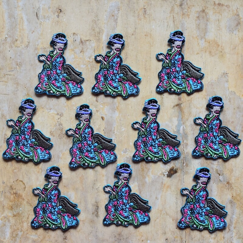 お歯黒のっぺり妖怪刺繍ワッペン