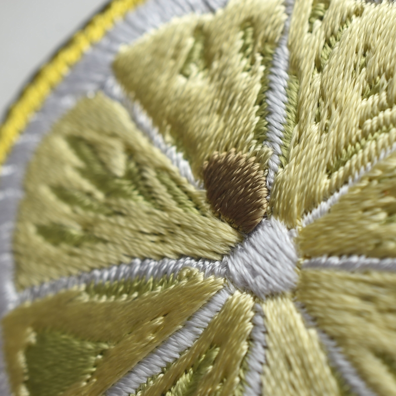 レモンの刺繍花火(M)(L)ステッカーワッペン