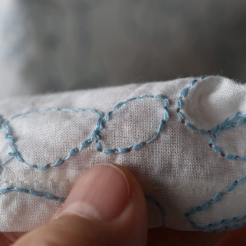 ドルフィンリングステッチハンカチ