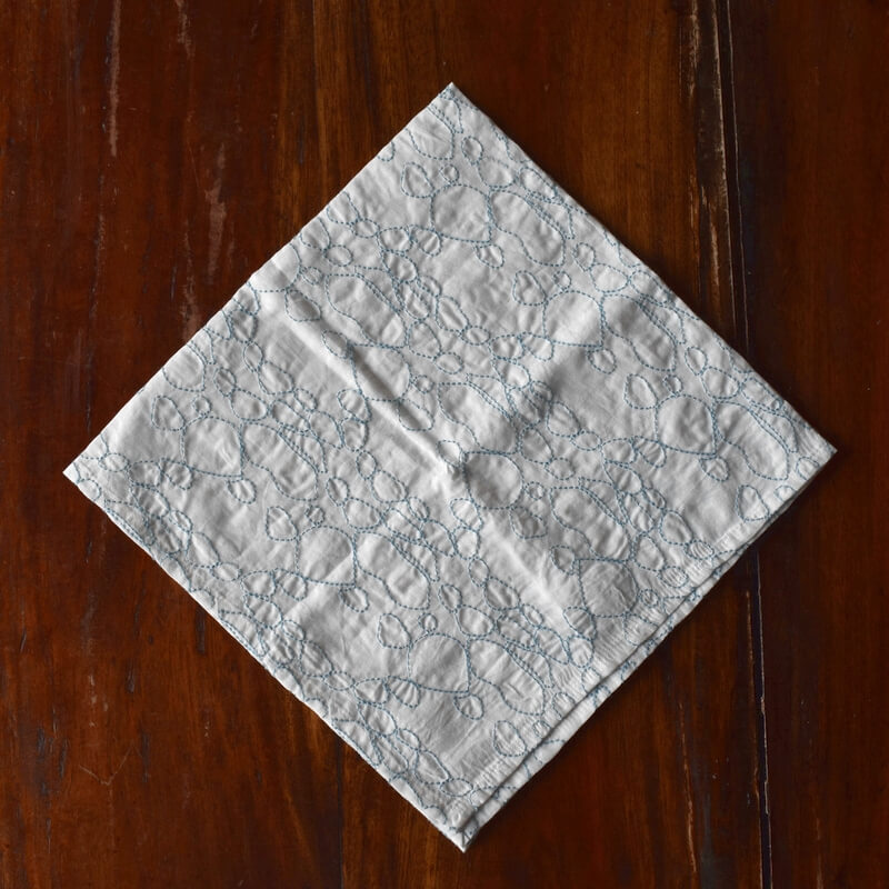 ドルフィンリングステッチハンカチ