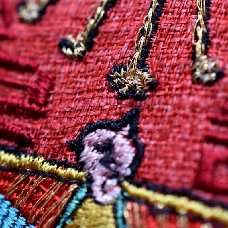 永遠の美刺繍のコンパクトミラー　
