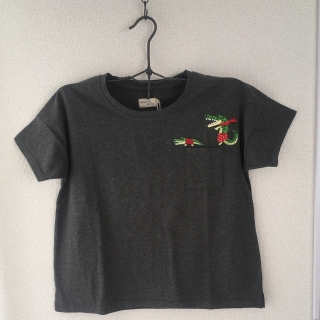 美品❄定番クロコダイルスイングトップ＊胸にワニの刺繍M ワニ行進：赤パンツ/刺繍Tシャツ｜mimi刺繍｜東京・吉祥寺の