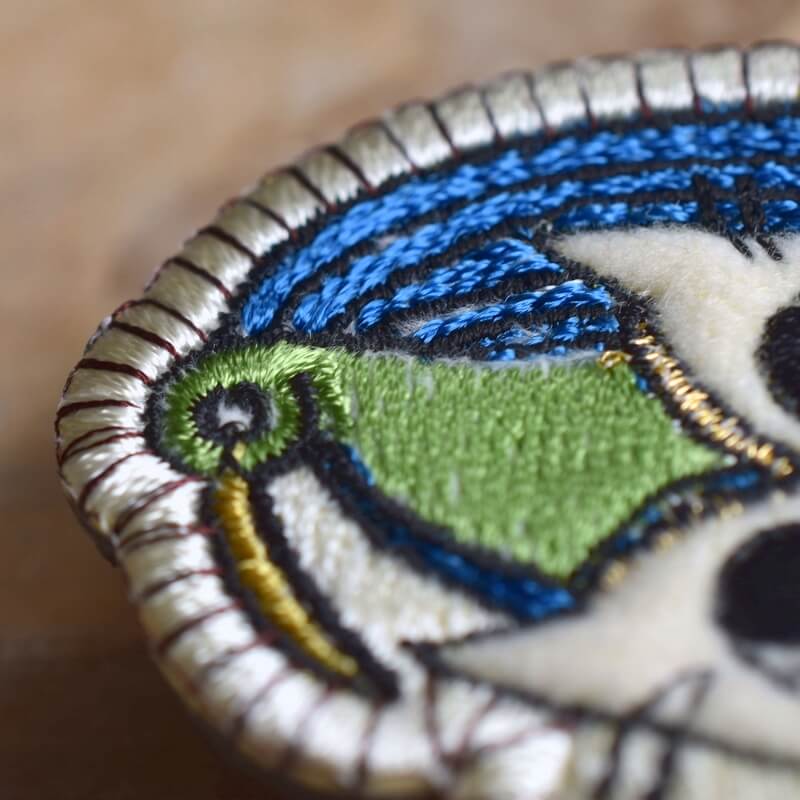 トト様ミミケルの刺繍ブローチ