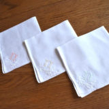 オーダー商品　イニシャル刺繍入り3点セット☆ ワッペン風 //イニシャル刺繍 S // KLMNO | S.Art//3291