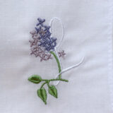 【ライラックさま】vintage picture ❀お花とフラワーベースの刺繍絵 ライラックさま】vintage picture ❀お花とフラワーベースの刺繍絵