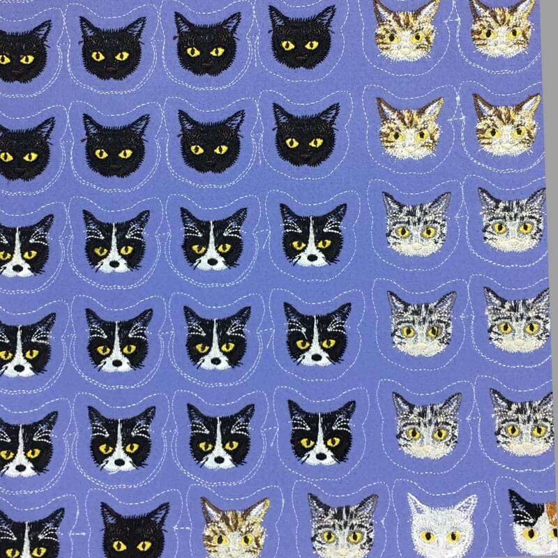 オーダーメイド刺繍 猫フェルトワッペン 販売用ワッペン制作 Mimi刺繍 東京 吉祥寺の小さな刺繍屋さん