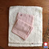 今治タオル_[フェイスタオル＆ピンクのガーゼハンドタオルセット_名