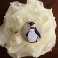 ペンギン29刺繍ボタンTOP
