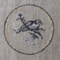 プレート小鳥刺繍イメージ