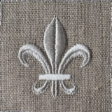 フランス百合の紋章[フルールド・リス]fleur-de-lis_Franceの刺繍