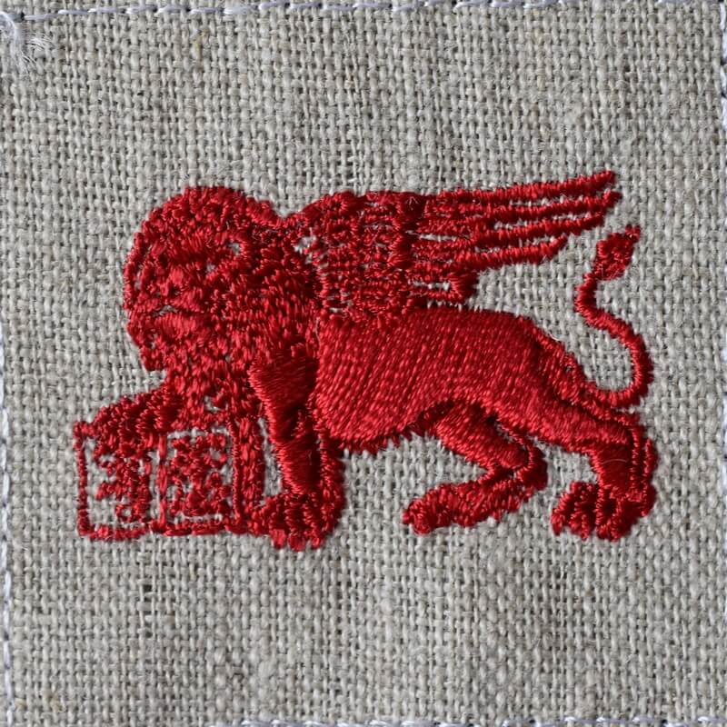 有翼の獅子紋章[ヴェネツィアの獅子]_Leone di Venezia_の刺繍図案 