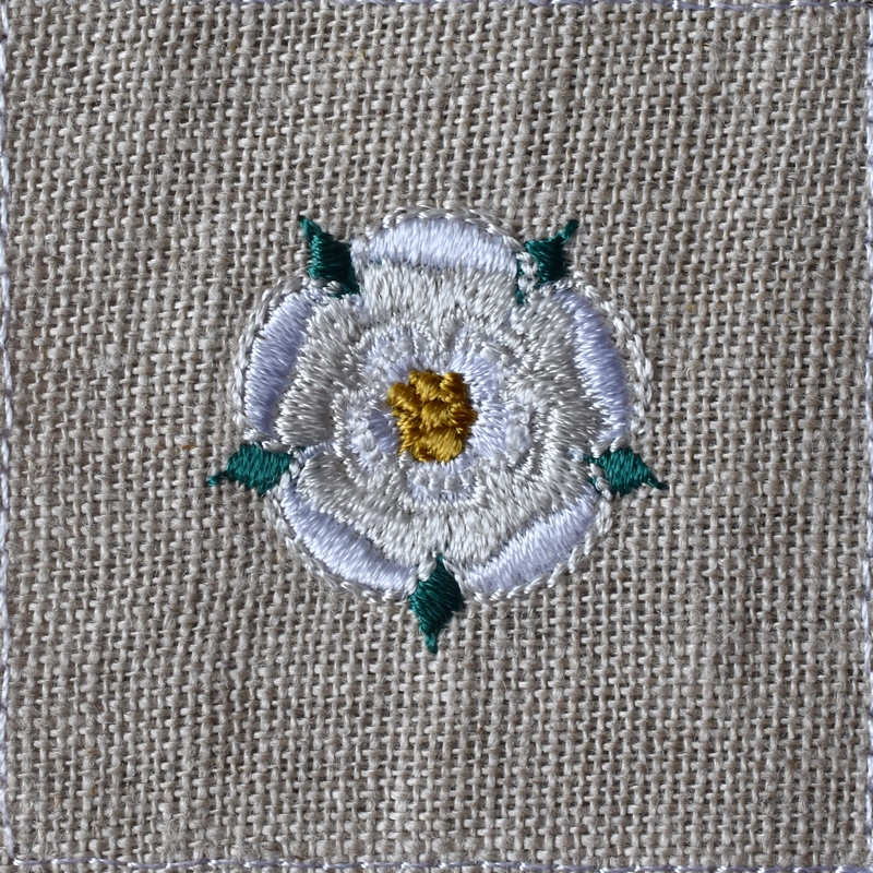 紋章白薔薇Tudorroseの刺繍図案