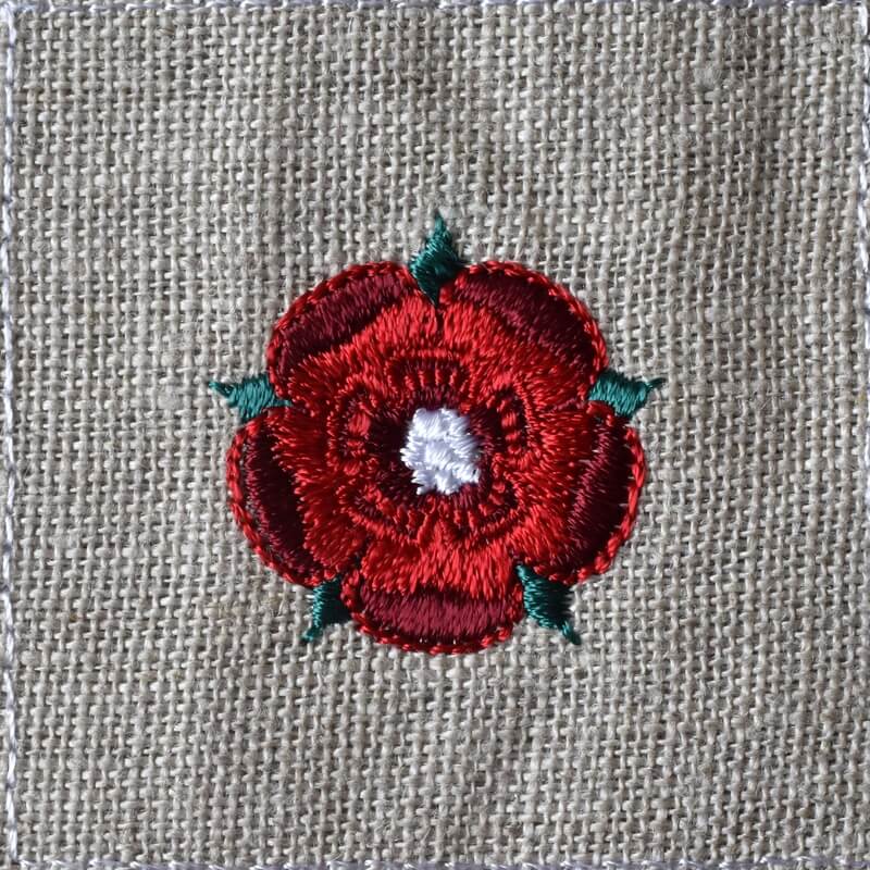 紋章赤薔薇Tudorroseの刺繍図案