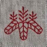 紋章_家紋_太閤桐(たいこうきり)の刺繍図案 | mimi刺繍 mimi