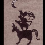 ブレーメンの音楽隊シルエット[グリム童話]刺繍図案デザイン | mimi