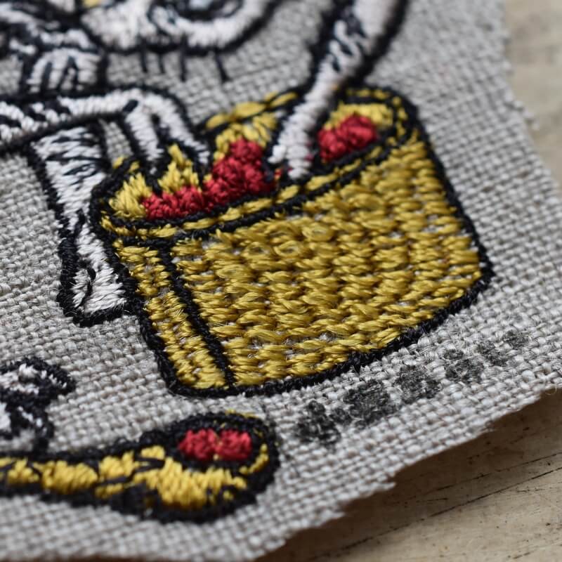 小豆洗い妖怪刺繍のあっぷりけ