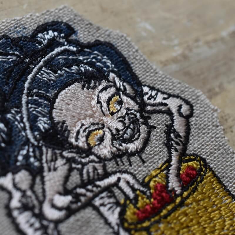 小豆洗い妖怪刺繍のあっぷりけ