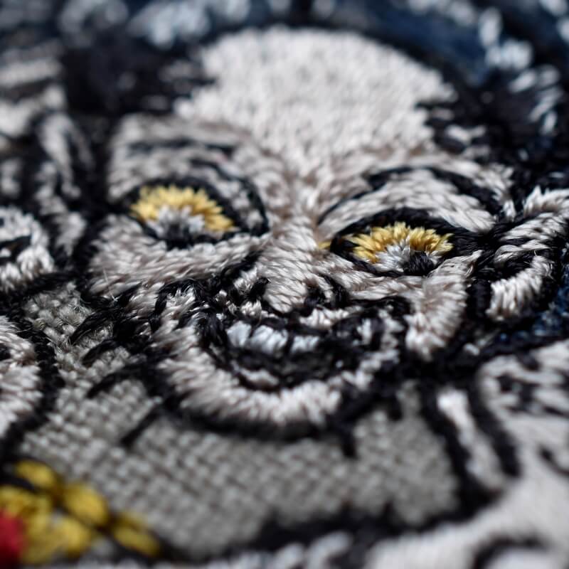 小豆洗い妖怪刺繍のあっぷりけ