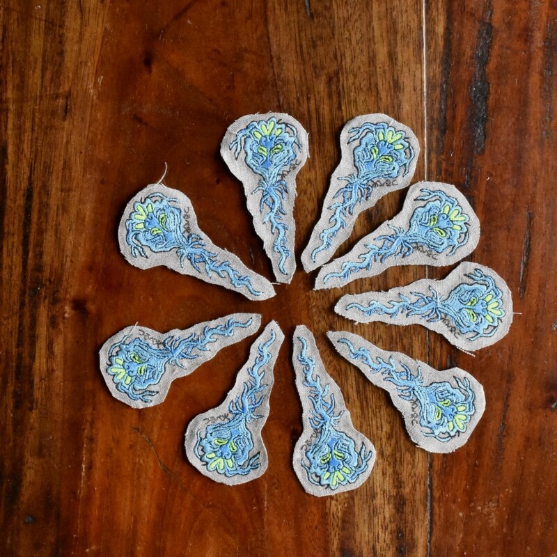 釣瓶火妖怪刺繍のあっぷりけ