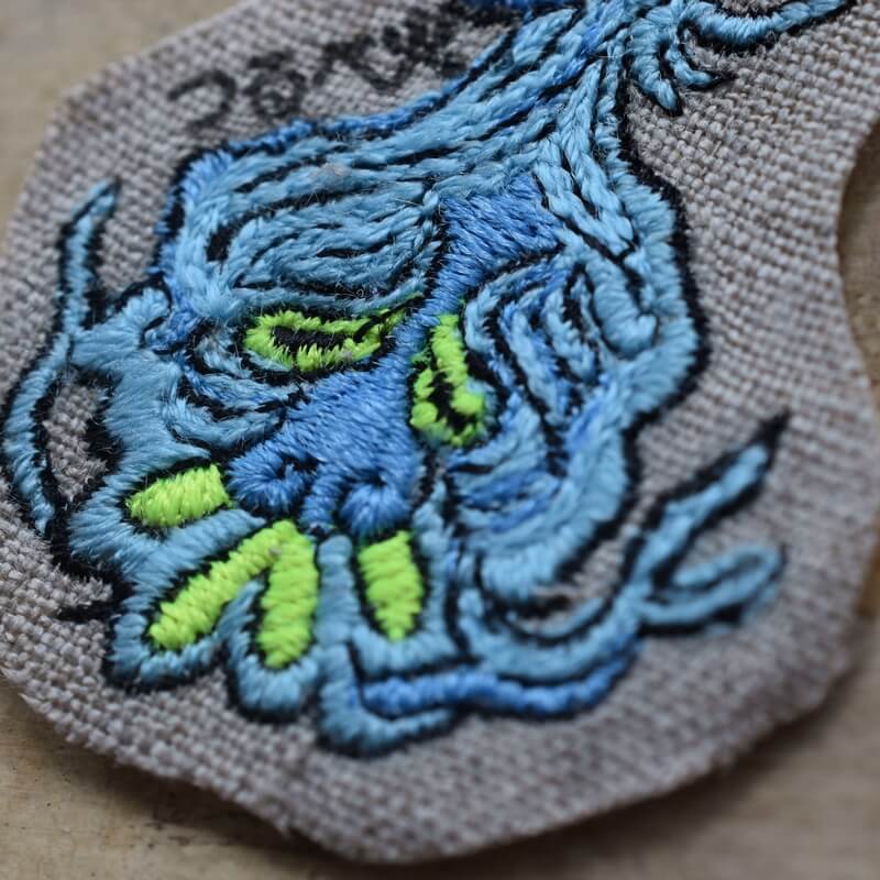 釣瓶火妖怪刺繍のあっぷりけ