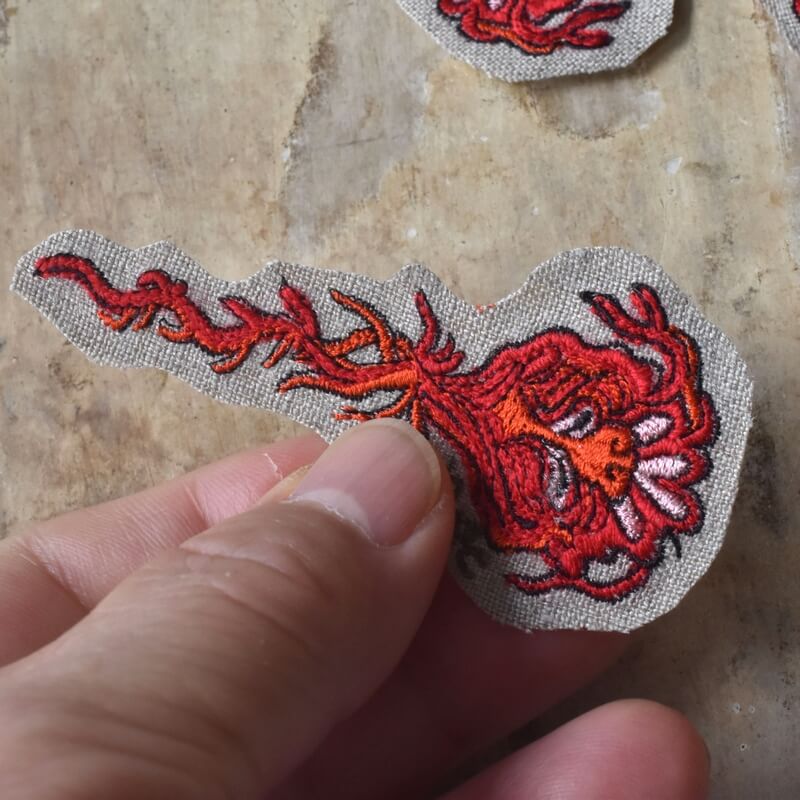 釣瓶火妖怪刺繍のあっぷりけ
