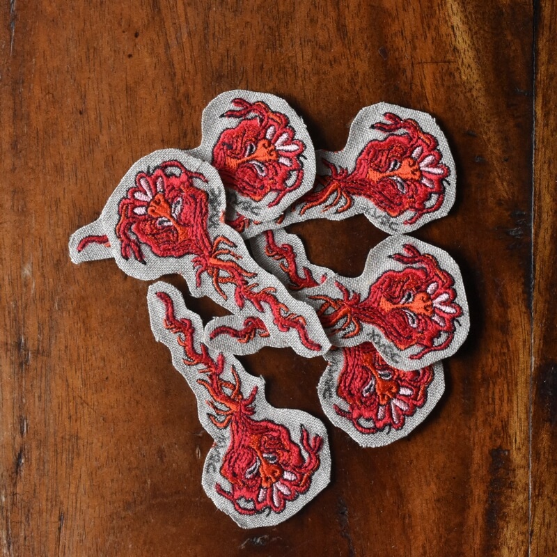 釣瓶火妖怪刺繍のあっぷりけ