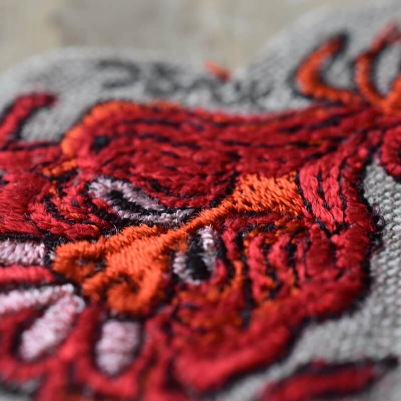釣瓶火妖怪刺繍のあっぷりけ