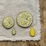 LOEFF レモン刺繍ビスチェ ロエフ レモン刺繍 ビスチェ ベスト ロエフ レモン刺繍 ビスチェ