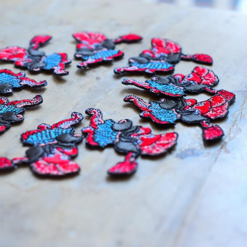 タコ踊り妖怪刺繍ワッペン