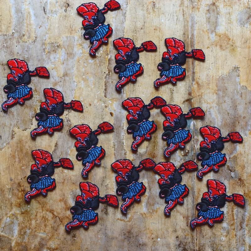 タコ踊り妖怪刺繍ワッペン