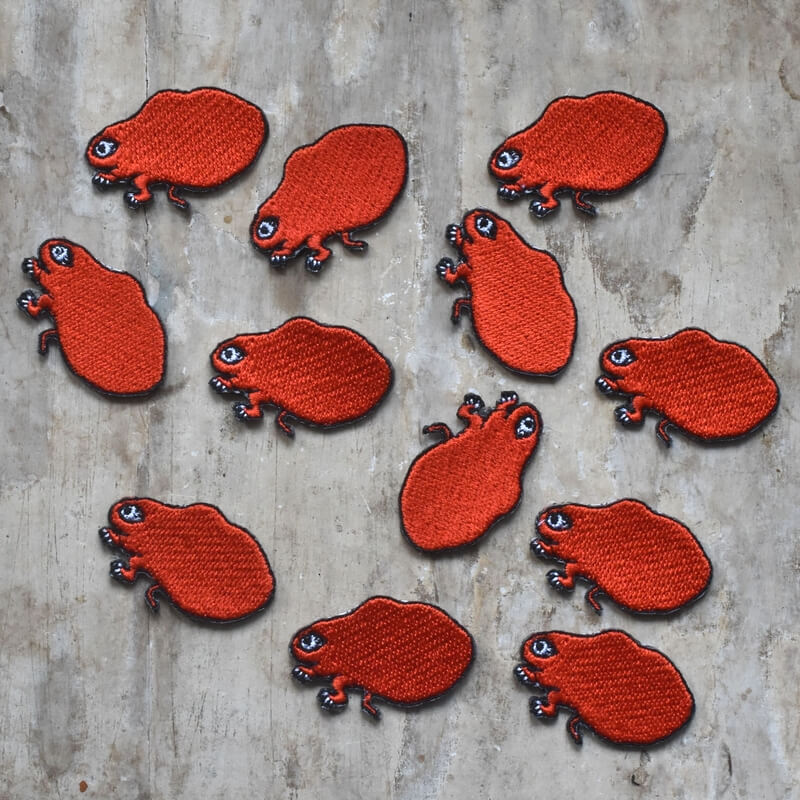 赤い妖怪大化刺繍ワッペン集合