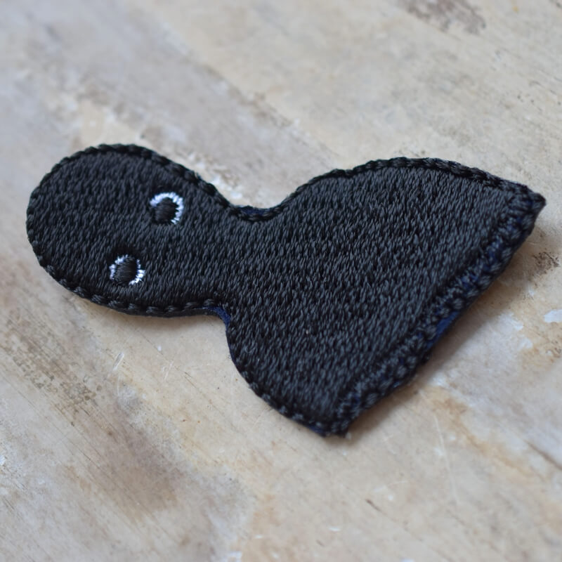 海坊主刺繍ワッペンアップ