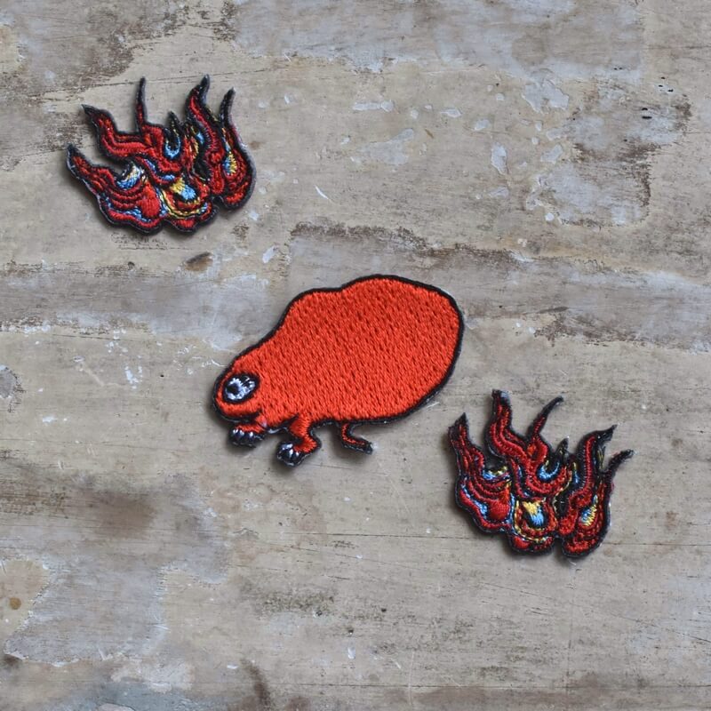 天火妖怪刺繍ワッペンおっかアレンジ