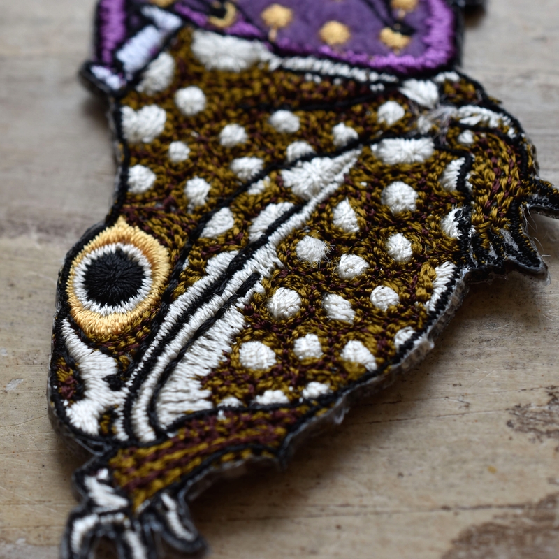 がま蛙妖怪刺繍ワッペン