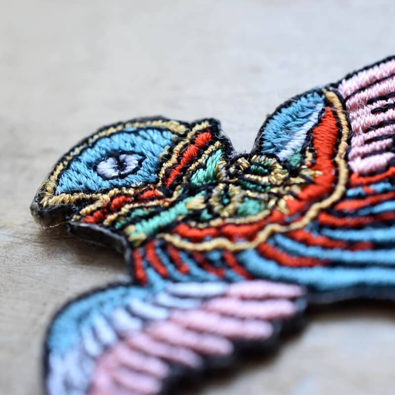 鳥兜妖怪刺繍ワッペン