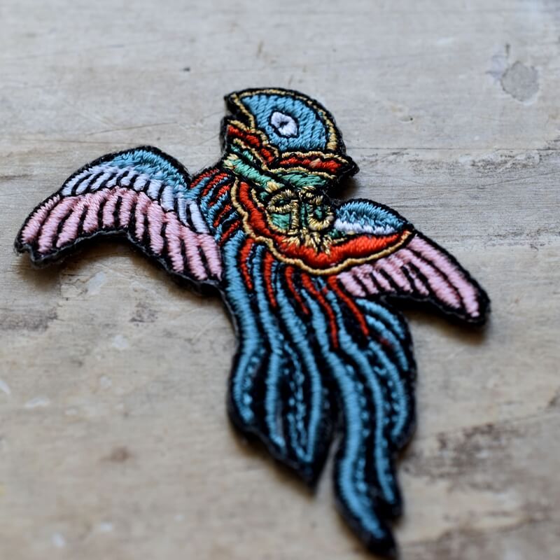 鳥兜妖怪刺繍ワッペン