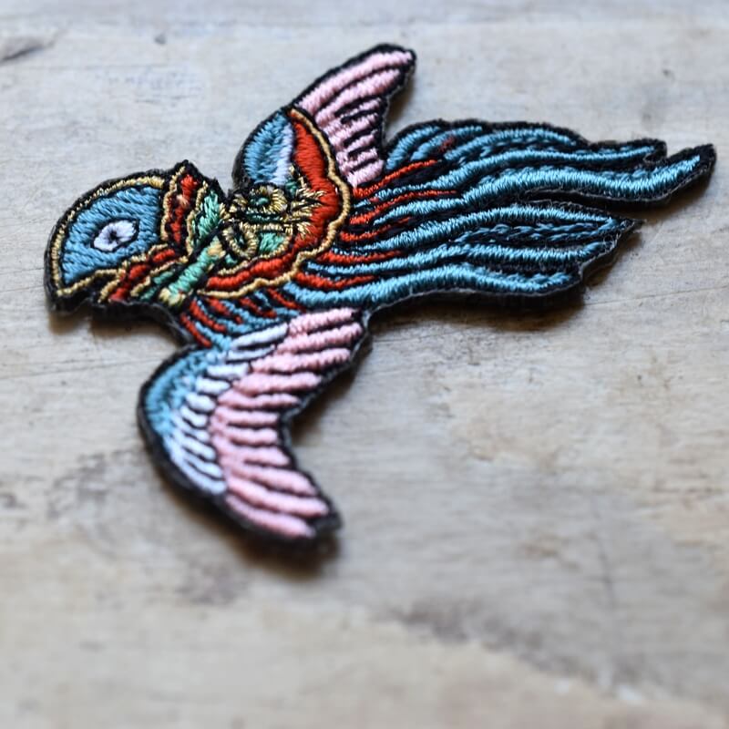 鳥兜妖怪刺繍ワッペン